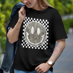 Mother's Day Retro Vintage Camo Bow Smile Sweatshirt T-Shirt Hoodie with Smile Face