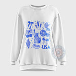 Retro America Coquette Independence Day T-Shirt Sweatshirt Hoodie Fun
