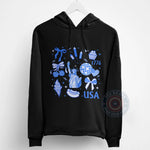 Retro America Coquette Independence Day T-Shirt Sweatshirt Hoodie Fun