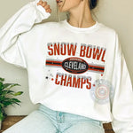 Cleveland Browns Snow Bowl Champs T-Shirt Sweatshirt Hoodie Football Fan
