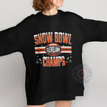 Cleveland Browns Snow Bowl Champs T-Shirt Sweatshirt Hoodie Football Fan