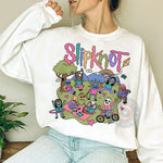 Cartoon Slipknot Metal Band Father's Day T-shirt/Sweatshirt/Hoodie - Psychosocial Records Rock Tee For Dad