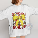 Game Day Softball Coquette Bow Softball Dad Gift T-shirt/Sweatshirt/Hoodie - Vintage Softball Lover Gift For Dad
