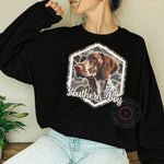 Southern Local Unisex Tee, T-Shirt & Hoodie with Camo Dog – Father's Day