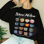 Stars Hollow Coffee Mugs Collection T-shirt/Sweatshirt/Hoodie - Luke's Coffee Shop Tee for Father's Day