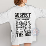Retro Soccer Bow Suspect Claims T-shirt/Sweatshirt/Hoodie - Humorous Game Day Apparel for Father's Day