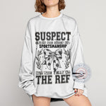 Retro Soccer Bow Suspect Claims T-shirt/Sweatshirt/Hoodie - Humorous Game Day Apparel for Father's Day