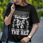 Retro Soccer Bow Suspect Claims T-shirt/Sweatshirt/Hoodie - Humorous Game Day Apparel for Father's Day
