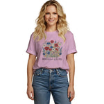 Vibrant Floral Patriot 4th of July Floral Hoodie Sweatshirt for Independence Day Celebration