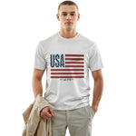 USA Flag Lettering 1776 T-Shirt Hoodie Sweatshirt Celebrate Independence Day with This Patriotic 4th of July Design