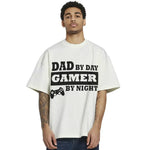 Dad Gamer T-Shirt - Dad By Day Gamer By Night Father's Day Sweatshirt - Funny Gaming Console Hoodie for Dads