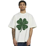 Lucky Four Leaf Clover Retro T-shirt/Sweatshirt/Hoodie - Cute St. Patrick's Day Apparel for Father's Day