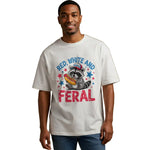 Funny Feral Raccoon USA 4th of July Patriotic Freedom T-Shirt Sweatshirt Hoodie