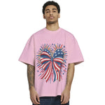 Cute Patriotic Bow Independence Day T-Shirt Hoodie Sweatshirt – 4th of July Fireworks Design Independence Day Gift