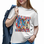 Land Of The Free July 4th Hoodie/T-Shirt For Independence Day – Patriotic Graphic Sweatshirt with Stars, Eagle Print