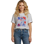 Boho Floral Independence Day T-shirt/Retro USA Sweatshirt/Patriotic Hoodie