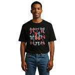 Vintage 1776 with Floral & Bows - Patriotic USA Plaid 4th of July T-shirt/Sweatshirt/Hoodie