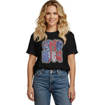Patriotic USA Retro 4th July T-shirt/American Mama Sweatshirt/Independence day Hoodie
