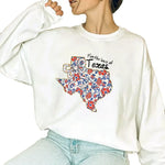 Texas Floral Patriotic T-Shirt For Independence Day – Cute Patriotic Hoodie Sweatshirt for 4th of July Celebrations