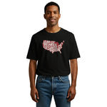 Land of the Brave T-Shirt Hoodie Sweatshirt Show Your American Pride This 4th of July with a Cool USA Map Graphic