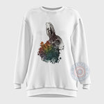Cute Easter Bunny Flowers T-shirt/Sweatshirt/Hoodie - Trendy Spring Rabbit Tee for Father's Day