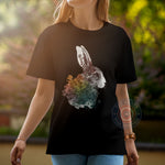 Cute Easter Bunny Flowers T-shirt/Sweatshirt/Hoodie - Trendy Spring Rabbit Tee for Father's Day