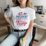 Trump 47th President T-Shirt Hoodie Sweatshirt 4th of July T-Shirt