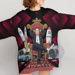 New Era Reign Tee - Digital Power And Political Stage - Satirical Tech & Politics T-Shirt