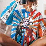 Tweet War 'Boxing' Tee - Billionaire vs. Politico Showdown - Humorous Political Fan Gift