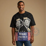 Patriot Leader T-Shirt Sweatshirt Hoodie - Iconic Leader Design For 4th of July