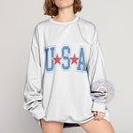USA Red Star 4th of July unisex T-shirt sweatshirt hoodie with modern design celebrating American Independence Day - Tee Beats