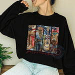 Heritage American Est 1776 T-Shirt Hoodie Sweatshirt Celebrate 4th of July with a Timeless Patriotic Flag Graphic