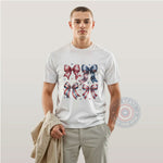 Patriotic Bow T-Shirt Hoodie Sweatshirt Stars Stripes Independence Day