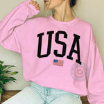 T-shirt sweatshirt hoodie celebrating 4th of July Independence Day with a youthful simple style