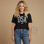 T-shirt sweatshirt hoodie celebrating 4th of July Independence Day with a youthful simple style