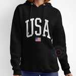 T-shirt sweatshirt hoodie celebrating 4th of July Independence Day with a youthful simple style