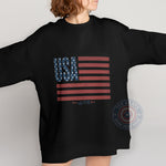 USA Flag Lettering 1776 T-Shirt Hoodie Sweatshirt Celebrate Independence Day with This Patriotic 4th of July Design