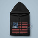 USA Flag Lettering 1776 T-Shirt Hoodie Sweatshirt Celebrate Independence Day with This Patriotic 4th of July Design