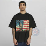 4th of July Patriotic T-Shirt – Flag Design T-Shirt Hoodie for Independence Day Festivities