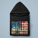 4th of July Patriotic T-Shirt – Flag Design T-Shirt Hoodie for Independence Day Festivities