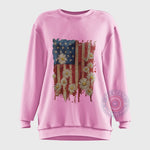 Summer Daisy Flag T-Shirt Hoodie Sweatshirt A Stylish Way to Celebrate Independence Day Grab This Patriotic Blossom Design on Your Top