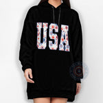 USA Unique Pattern 4th of July Unisex T-shirt Sweatshirt Hoodie Celebrating American Independence Day