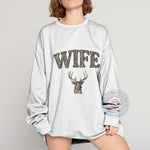 Wife Deer Mother's Day Hoodie - Deer Print T-Shirt – Perfect Gift Sweatshirt for Moms