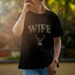 Wife Deer Mother's Day Hoodie - Deer Print T-Shirt – Perfect Gift Sweatshirt for Moms