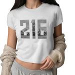 216 Area Code City Skyline Hoodie Sweatshirt Sweatshirt - Urban Graphic Pattern