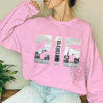 216 Area Code City Skyline Hoodie Sweatshirt Sweatshirt - Urban Graphic Pattern