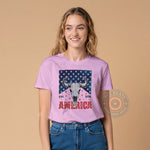 Patriotic Buffalo Skull & American Flag Graphic Apparel for Independence Day T-Shirt, Sweatshirt, Hoodie