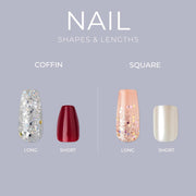 KISS_Gel_Fantasy_Press_On_Nails,_Nail_glue_included,_Aim_High',_Short_Size,_Squoval_Shape,_Includes_28_Nails,_2g_Glue,_1_Manicure_Stick,_1_Mini_File,_1_Adhesive_Tab_Nail_Art_Nail_Care