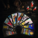 Smoostart_Pink_Tarot_Cards_with_Meanings_for_Beginners,_Tarot_Cards_Deck_with_Guidebook,_Keywords,_Element,_Planet,_Zodiac,_Chakra,_Yes_or_No,_Musical_Pitch,_Numerology,_Hebrew_Alphabet