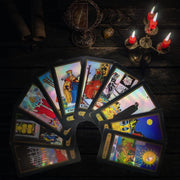 Smoostart_Pink_Tarot_Cards_with_Meanings_for_Beginners,_Tarot_Cards_Deck_with_Guidebook,_Keywords,_Element,_Planet,_Zodiac,_Chakra,_Yes_or_No,_Musical_Pitch,_Numerology,_Hebrew_Alphabet